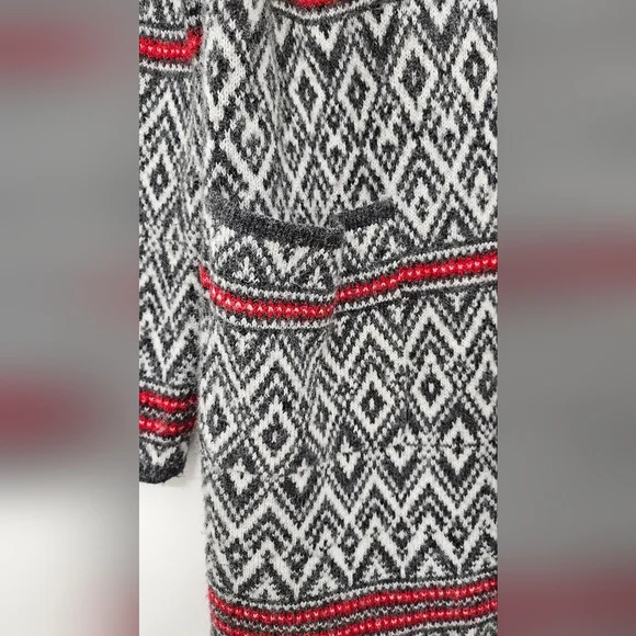 Aspen Sweater Large Women’s Cardigan Nordic Wool Blend Pockets - Picture 2 of 7